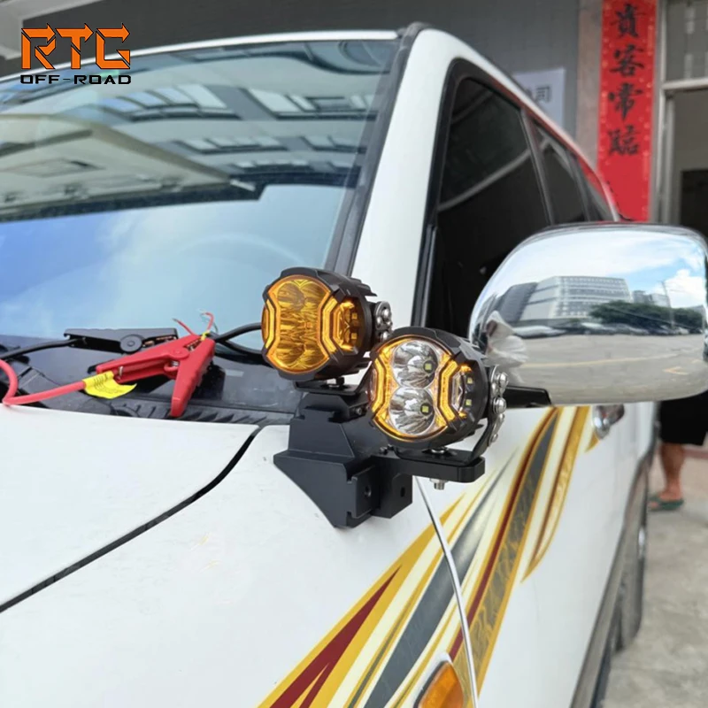 RTG Auxiliary Spotlight Brackets For Toyota LC100 Spotlight Bracket Front Hood Light Spotlight Bracket
RTG Auxiliary Spotlight Brackets For Toyota LC100 Spotlight Bracket Front Hood Light Spotlight Bracket