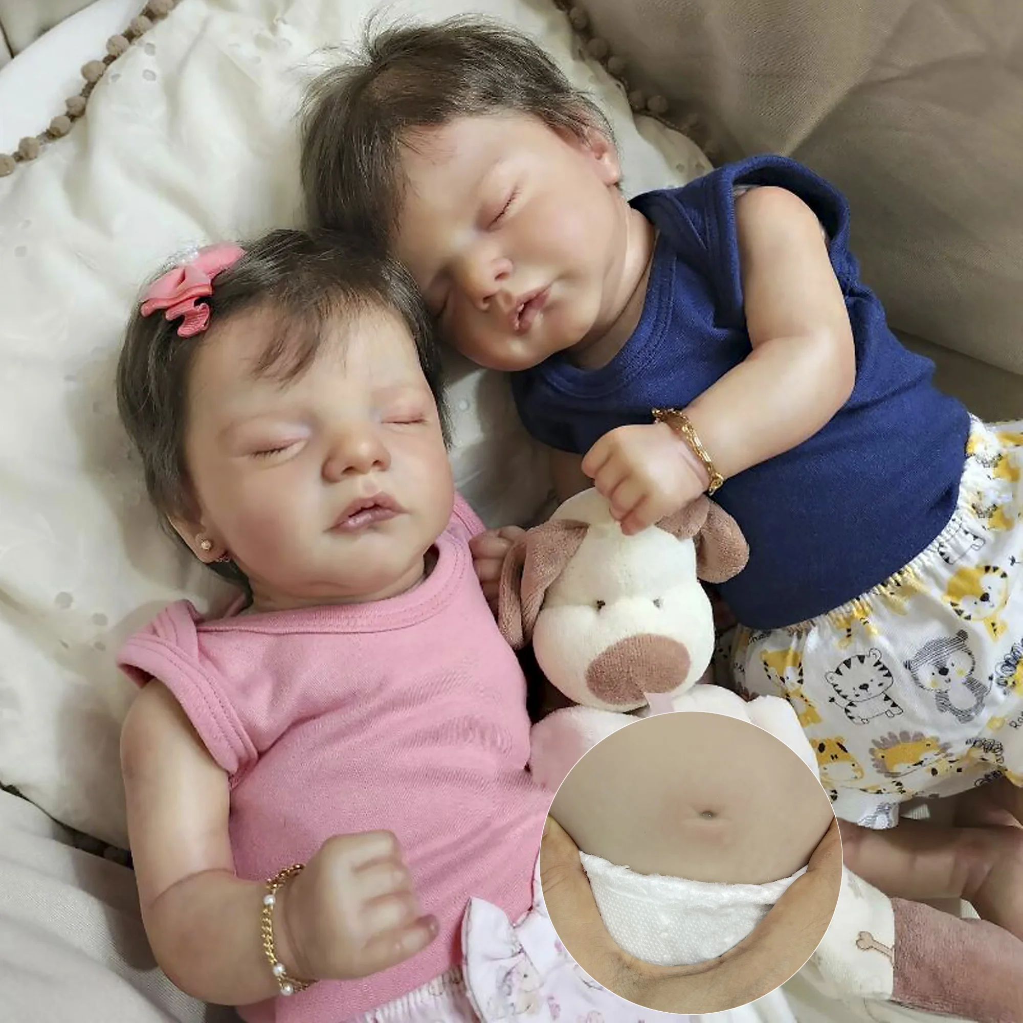 18" Sam Full Body Silicone Vinyl Bebê Reborn Dolls With Girl/Boy Belly Painted Reborn Baby Doll Toys For Children Muñecas Reborn
18" Sam Full Body Silicone Vinyl Bebê Reborn Dolls With Girl/Boy Belly Painted Reborn Baby Doll Toys For Children Muñecas Reborn