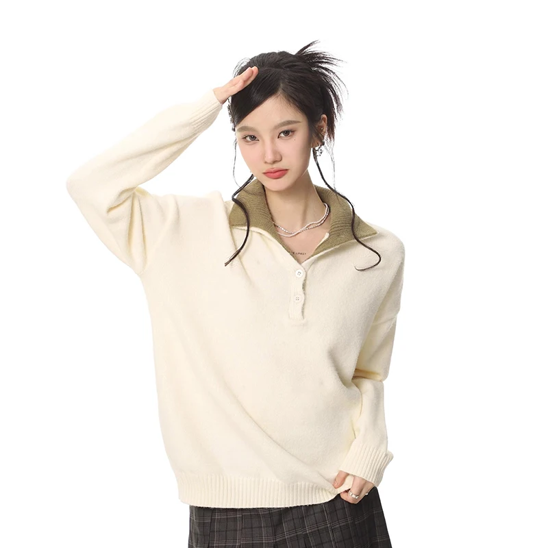 Women Casual Sweater Autumn Winter Thick Warm Pullover Top Oversized Loose Knitted Jumper Fashion Elegant Sweater 
Women Casual Sweater Autumn Winter Thick Warm Pullover Top Oversized Loose Knitted Jumper Fashion Elegant Sweater