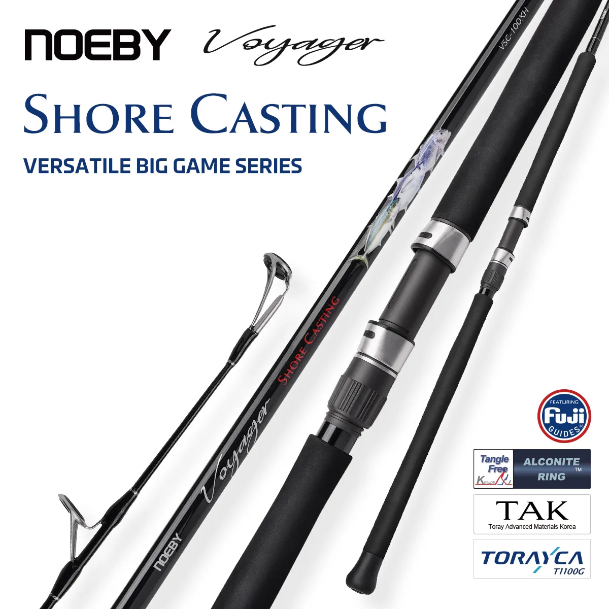 NOEBY VOYAGER Shore Casting Rod 2.87m 3.05m Versatile Shore Big Game Fuji Torayca Long Cast Saltwater GT Tuna Fishing Rods
NOEBY VOYAGER Shore Casting Rod 2.87m 3.05m Versatile Shore Big Game Fuji Torayca Long Cast Saltwater GT Tuna Fishing Rods