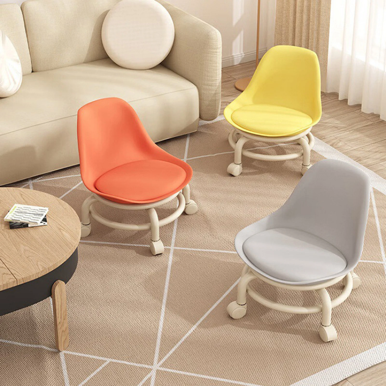 Low Round Rolling Stool With Wheels Universal Wheel Small Stool Children'S Toddler Stool Multifunctional Beauty Seam Pulley Low
Low Round Rolling Stool With Wheels Universal Wheel Small Stool Children'S Toddler Stool Multifunctional Beauty Seam Pulley Low