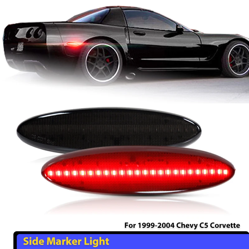 2x Fits For Chevrolet Chevy Corvette C5 1997-2004 Red Lens Rear Red Led Fender Side Marker Lights OEM 16523536 16524722
2x Fits For Chevrolet Chevy Corvette C5 1997-2004 Red Lens Rear Red Led Fender Side Marker Lights OEM 16523536 16524722