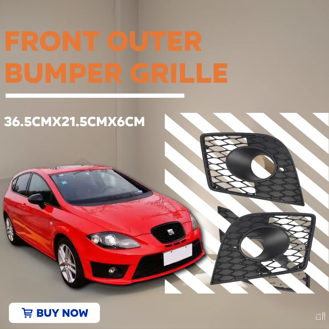 Left Front Outer Bumper Grille 1P0853665C Part Repairing Modern Sturdy Practical Replacement for Seat Leon Cupra 05-12
Left Front Outer Bumper Grille 1P0853665C Part Repairing Modern Sturdy Practical Replacement for Seat Leon Cupra 05-12