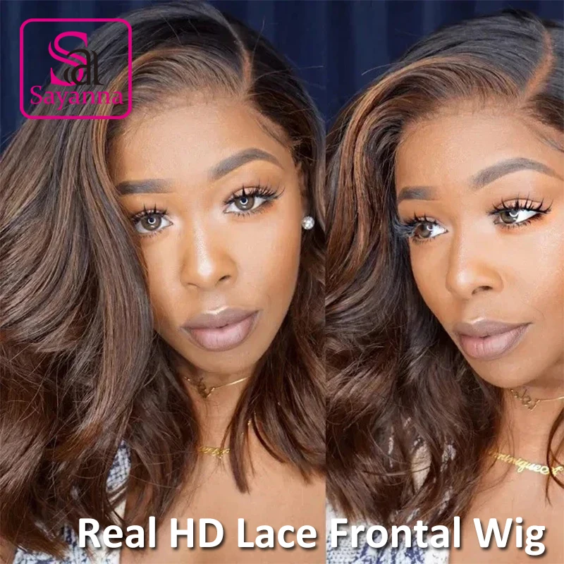 13x4 Bob Wig HD Lace Front Human Hair Wigs Highlight Color HD lace Frontal Wigs Pre Plucked Wave Bob Wig Glueless Brown Wig 180%
13x4 Bob Wig HD Lace Front Human Hair Wigs Highlight Color HD lace Frontal Wigs Pre Plucked Wave Bob Wig Glueless Brown Wig 180%