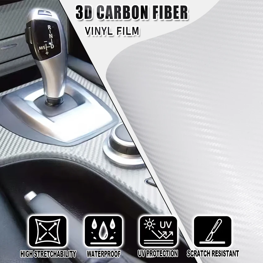 30x100/150/200cm 3D Matte White Carbon Fiber Wrap Film Self Adhesive PVC Vinyl Sticker for Car Hood Roof Mirror Motorcycle
30x100/150/200cm 3D Matte White Carbon Fiber Wrap Film Self Adhesive PVC Vinyl Sticker for Car Hood Roof Mirror Motorcycle