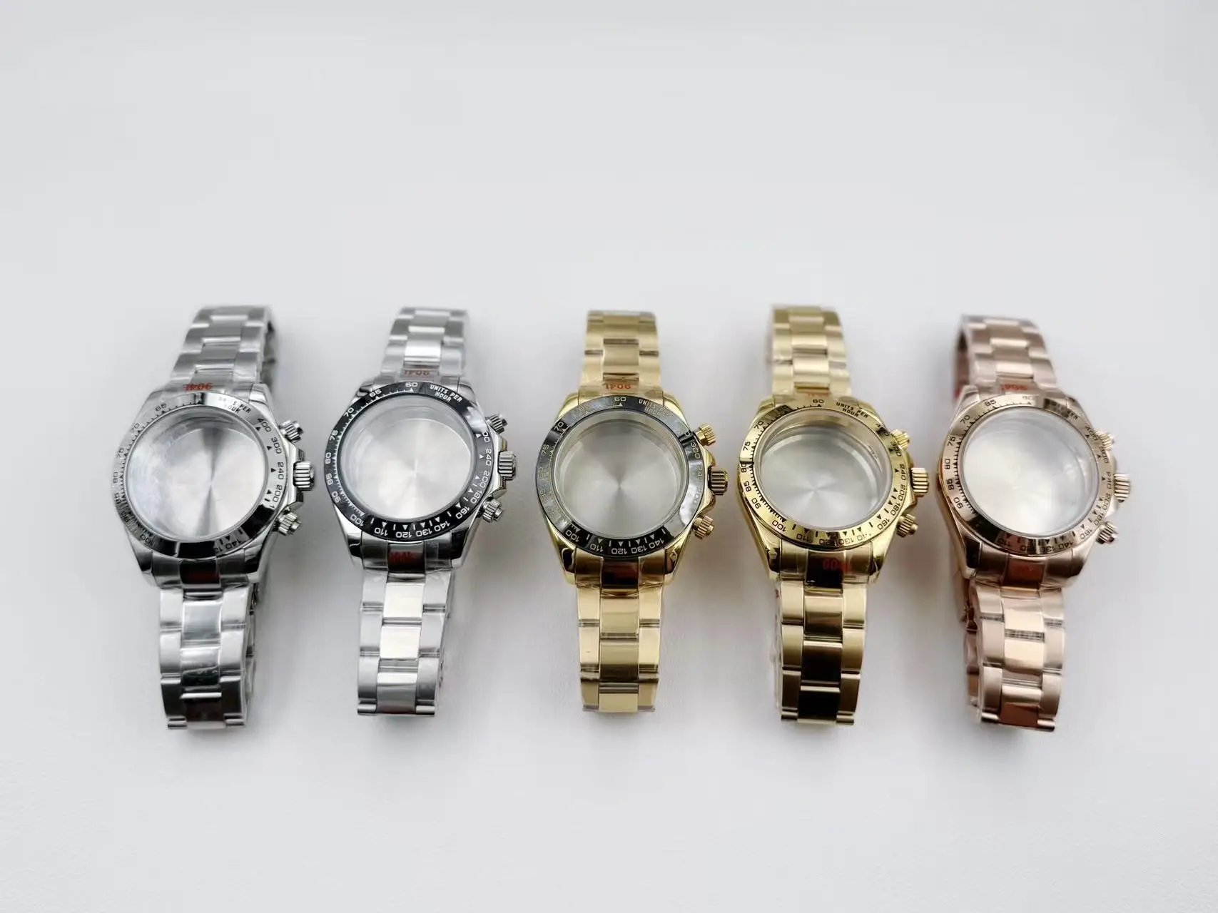Watch mod accessory VK63 watch case Gold/rose gold/silver Panda Daytona 39mm watch case stainless strap Fit VK63 quartz movement
Watch mod accessory VK63 watch case Gold/rose gold/silver Panda Daytona 39mm watch case stainless strap Fit VK63 quartz movement