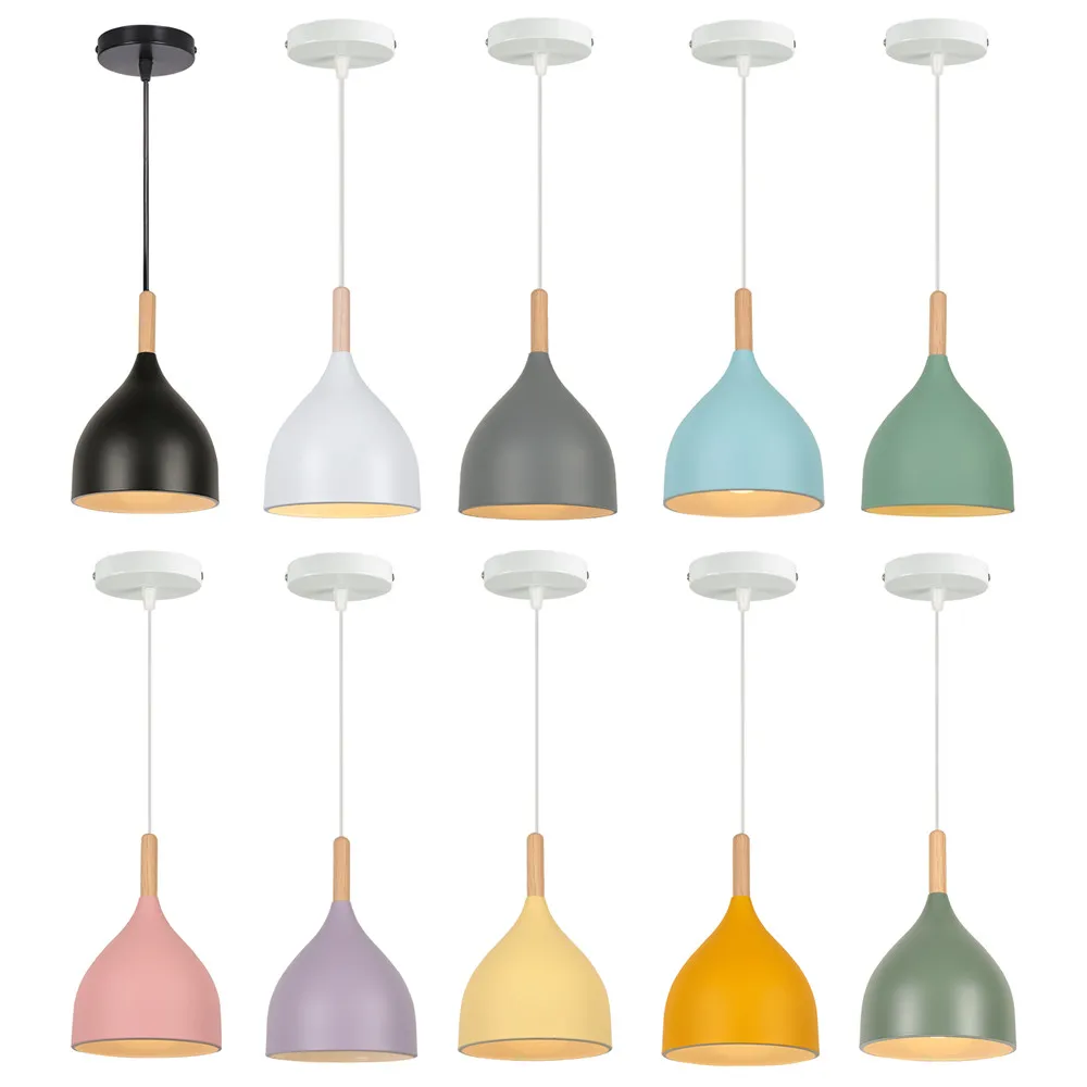 Nordic Modern Restaurant Pendant Lights Wood Aluminum Lampshade Lights Fixture for Bedroom Dining Room Home Decor E27 Droplight
Nordic Modern Restaurant Pendant Lights Wood Aluminum Lampshade Lights Fixture for Bedroom Dining Room Home Decor E27 Droplight