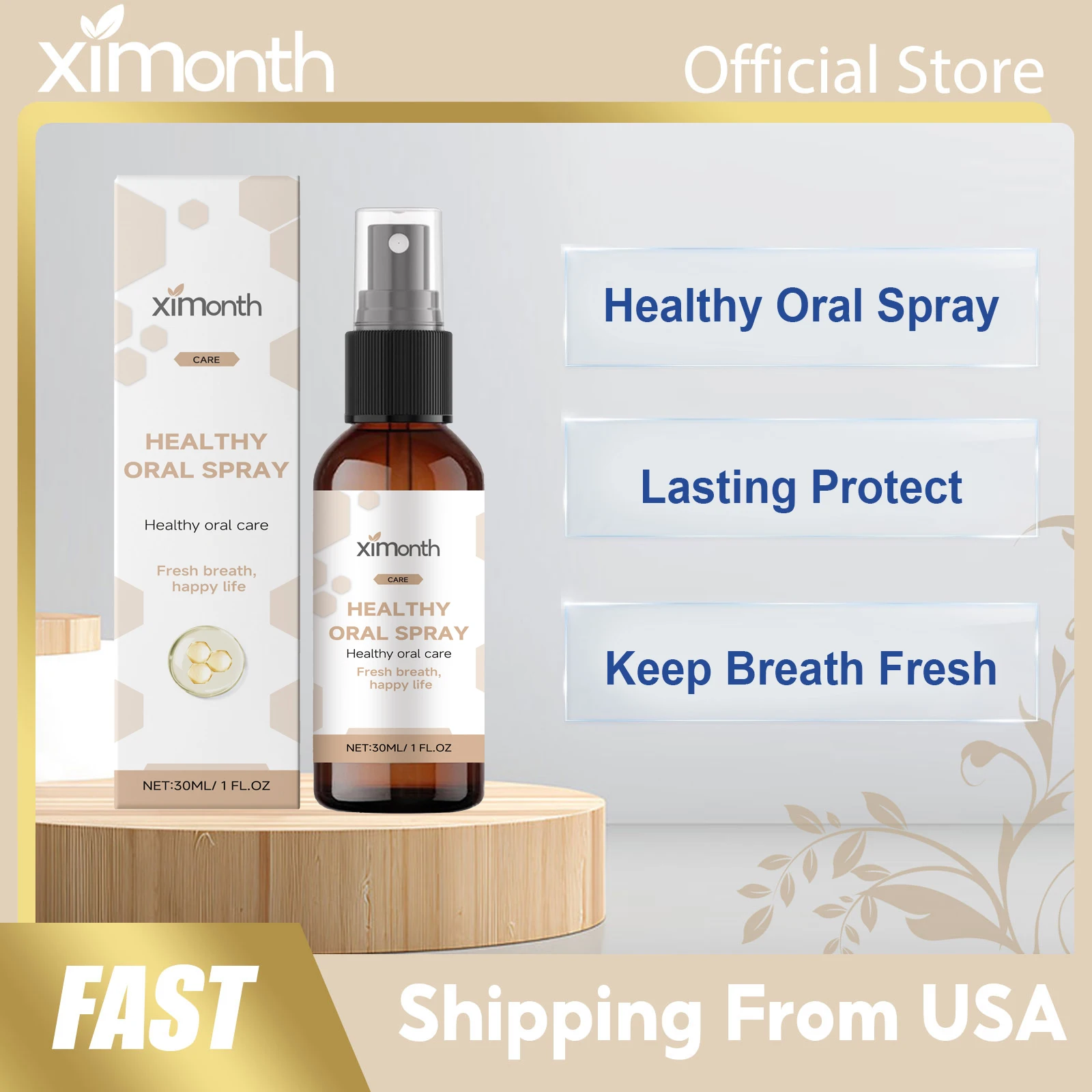Спрей для полости рта Ximonth: освежение дыхания, длительная защита, глубокий уход за деснами, снижение проблем с зубами, портативный.
Спрей для полости рта Ximonth: освежение дыхания, длительная защита, глубокий уход за деснами, снижение проблем с зубами, портативный.
