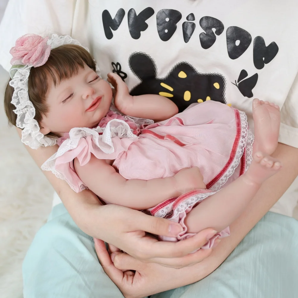 Cloveray 20 inch Original Realistic Full Body Vinyl Reborn Baby Doll Super Cute Vinyl Doll Lifelike Handmade Doll Kid Xmas Gift
Cloveray 20 inch Original Realistic Full Body Vinyl Reborn Baby Doll Super Cute Vinyl Doll Lifelike Handmade Doll Kid Xmas Gift