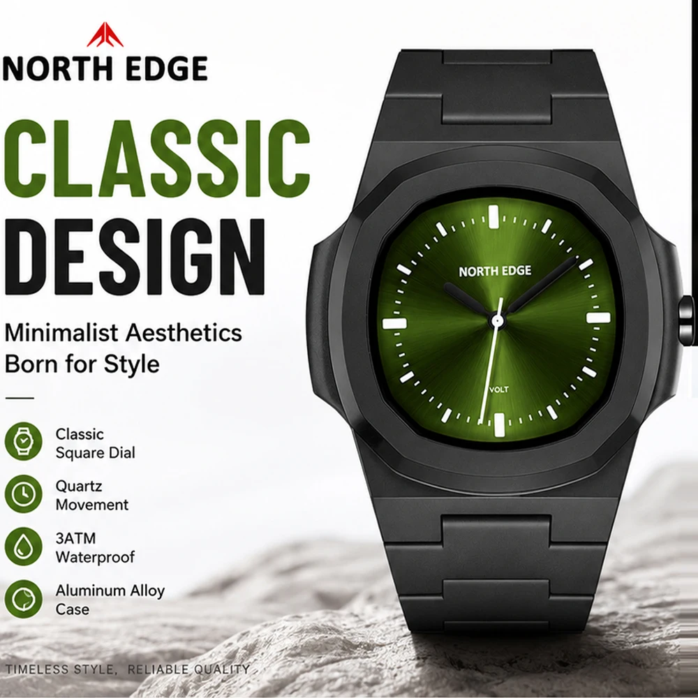 NORTH EDGE 2026 VOLT Men's Fashion Simple Digital Watch Sports Swimming Waterproof 50M Light Square Couple Watch For Men Women
NORTH EDGE 2026 VOLT Men's Fashion Simple Digital Watch Sports Swimming Waterproof 50M Light Square Couple Watch For Men Women