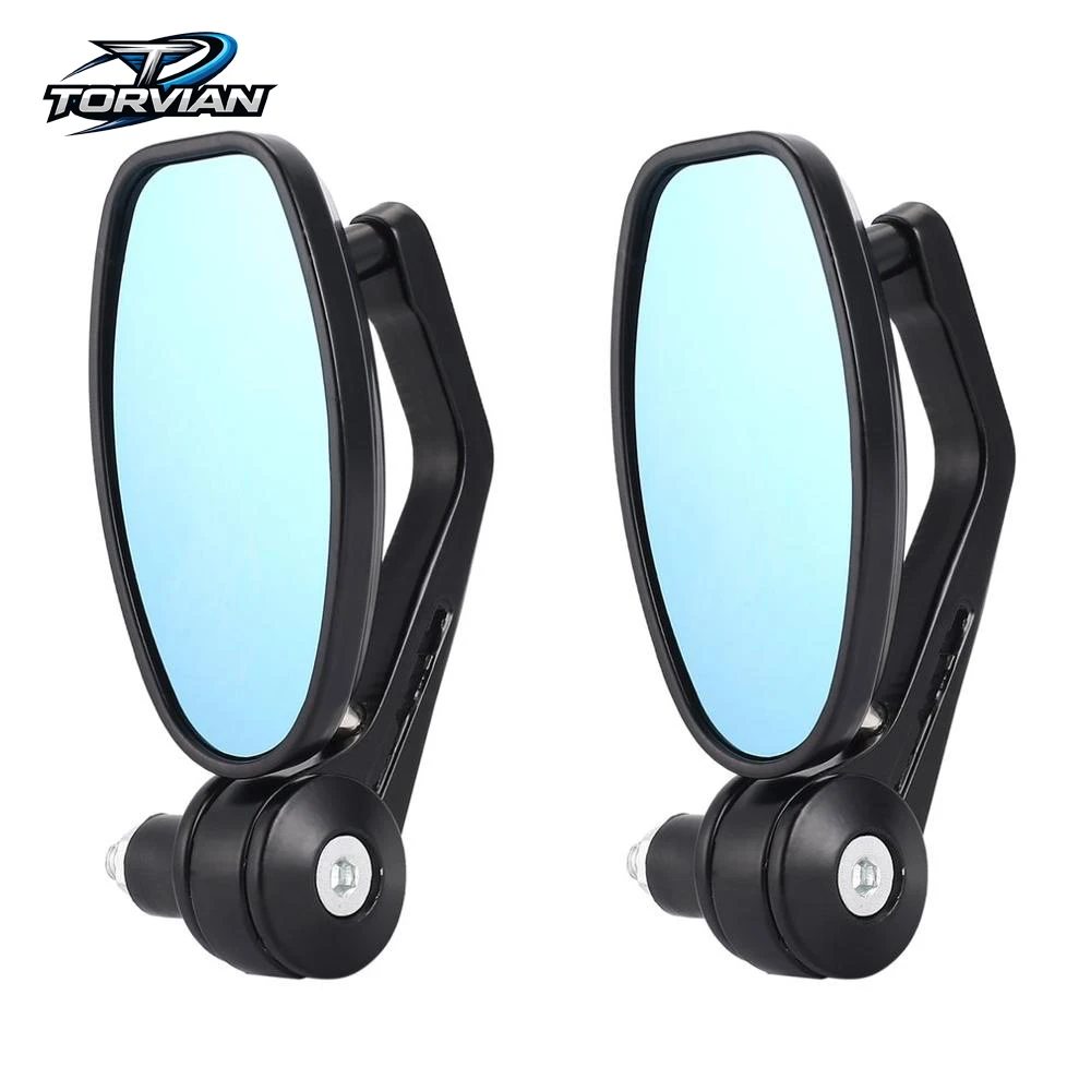 Torvian 22mm CNC Aluminum Motorcycle Handlebar End Mirrors Oval Anti-Glare Rearview Mirror Universal
Torvian 22mm CNC Aluminum Motorcycle Handlebar End Mirrors Oval Anti-Glare Rearview Mirror Universal