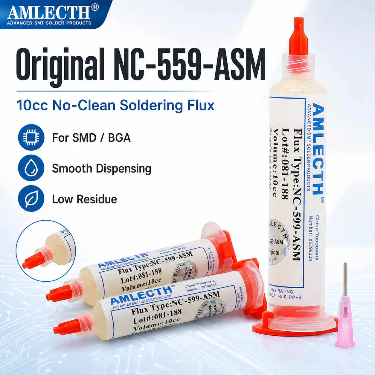 Nc-559-asm Flux Bga Balls,Liquid Solder for Soldering Syringe Solder Paste 10ml Flux for Soldering No Cleaning Welding Tools
Nc-559-asm Flux Bga Balls,Liquid Solder for Soldering Syringe Solder Paste 10ml Flux for Soldering No Cleaning Welding Tools