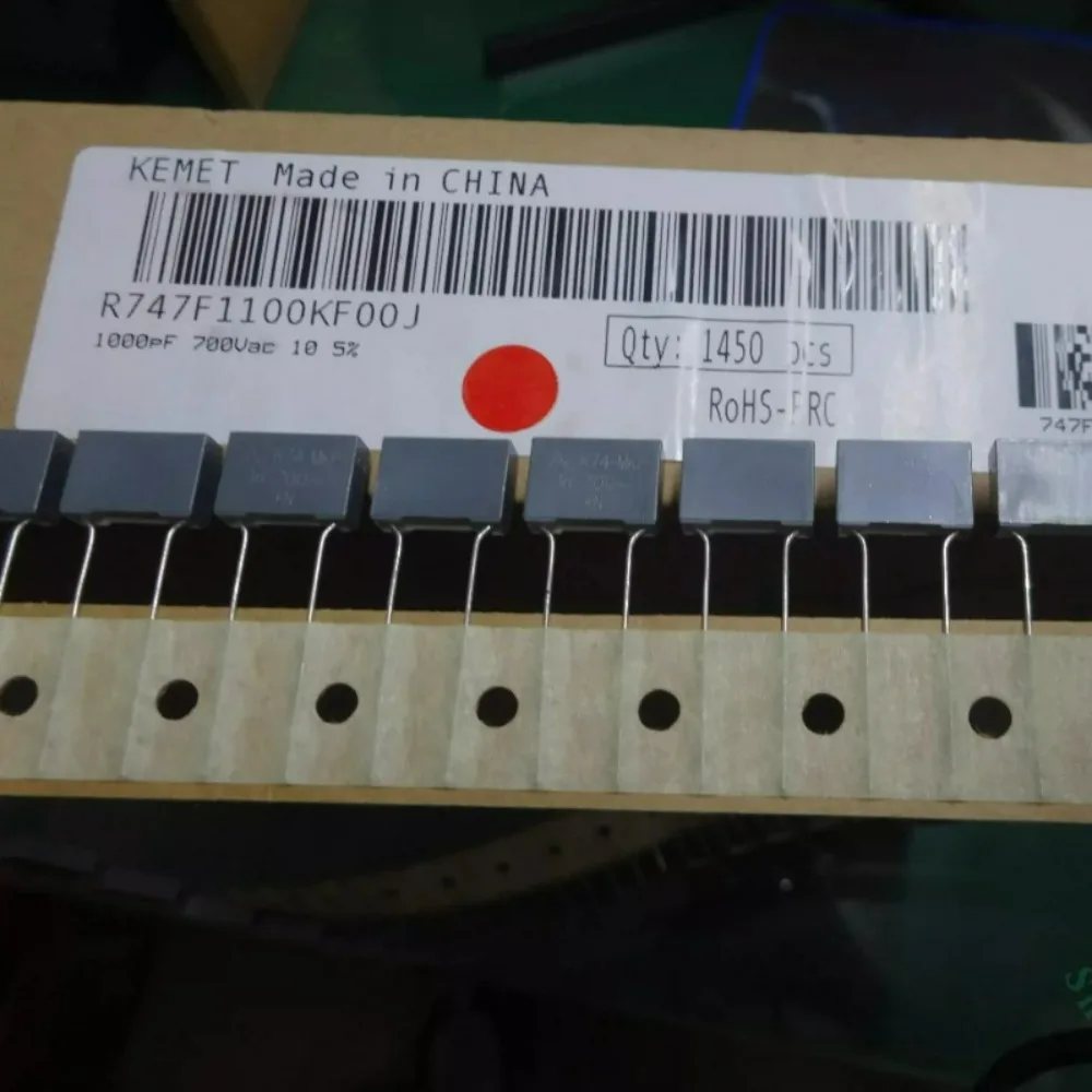 10pcs/lot AV R74 MKP 0.001uf 700VAC 1.0nf 1000pf 1n0 102 J Brand New 10mm Film Capacitor R747F1100KF00J
10pcs/lot AV R74 MKP 0.001uf 700VAC 1.0nf 1000pf 1n0 102 J Brand New 10mm Film Capacitor R747F1100KF00J