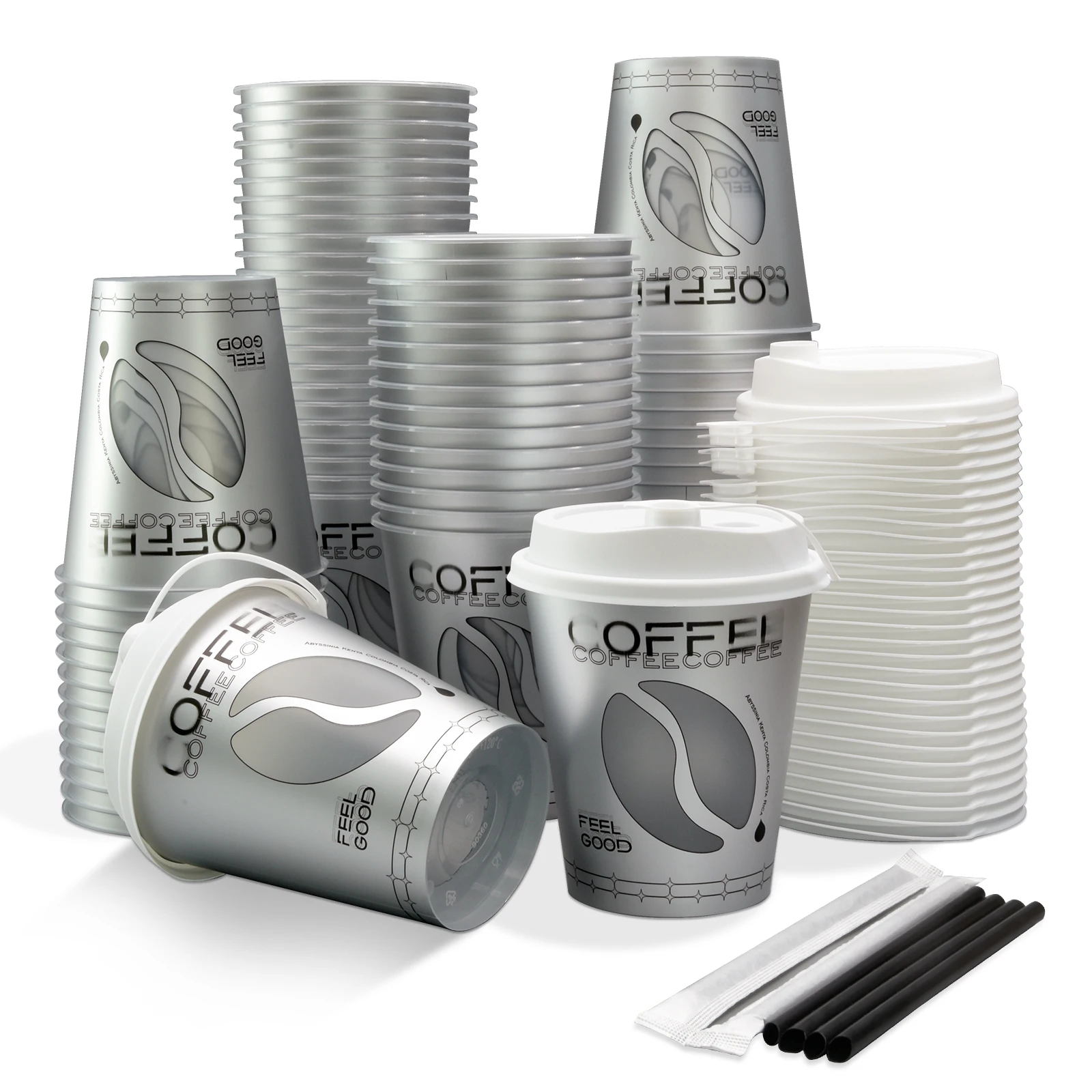 100sets 12oz 330ml Customizable Disposable Plastic IML Coffee Cups with Lids And Straws for Cold And Hot Beverages
100sets 12oz 330ml Customizable Disposable Plastic IML Coffee Cups with Lids And Straws for Cold And Hot Beverages