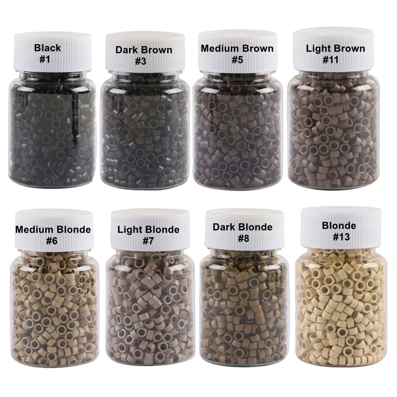10 bottles 4.0mm Micro Ring with Screw Aluminum Micro Beads Links Tube for Feather Hair Extensions Pre-bond Hair Extension
10 bottles 4.0mm Micro Ring with Screw Aluminum Micro Beads Links Tube for Feather Hair Extensions Pre-bond Hair Extension