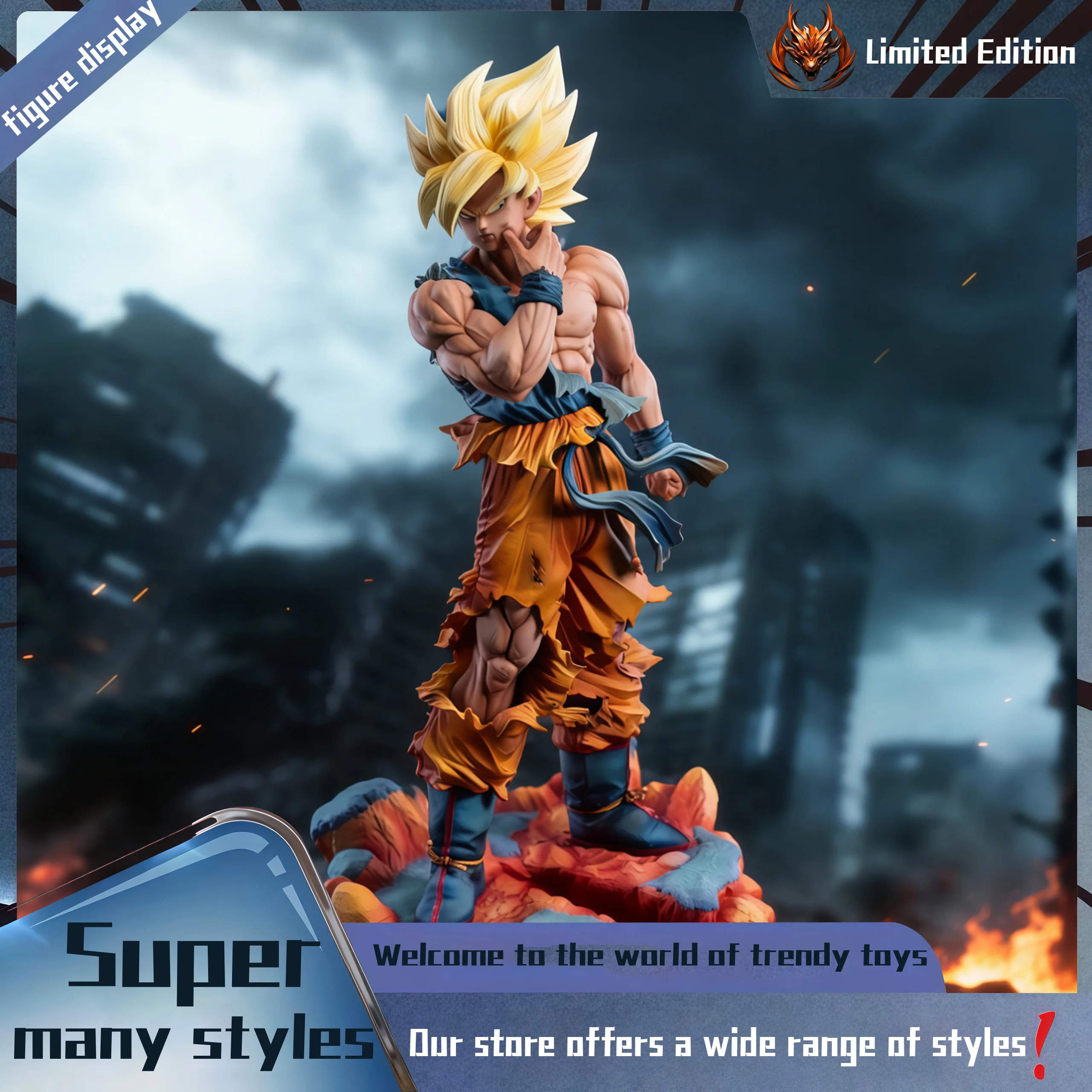 Pinch Face First Super - Wukong Peripheral figurine model table decoration, birthday gift, trendy toy scene decoration
Pinch Face First Super - Wukong Peripheral figurine model table decoration, birthday gift, trendy toy scene decoration