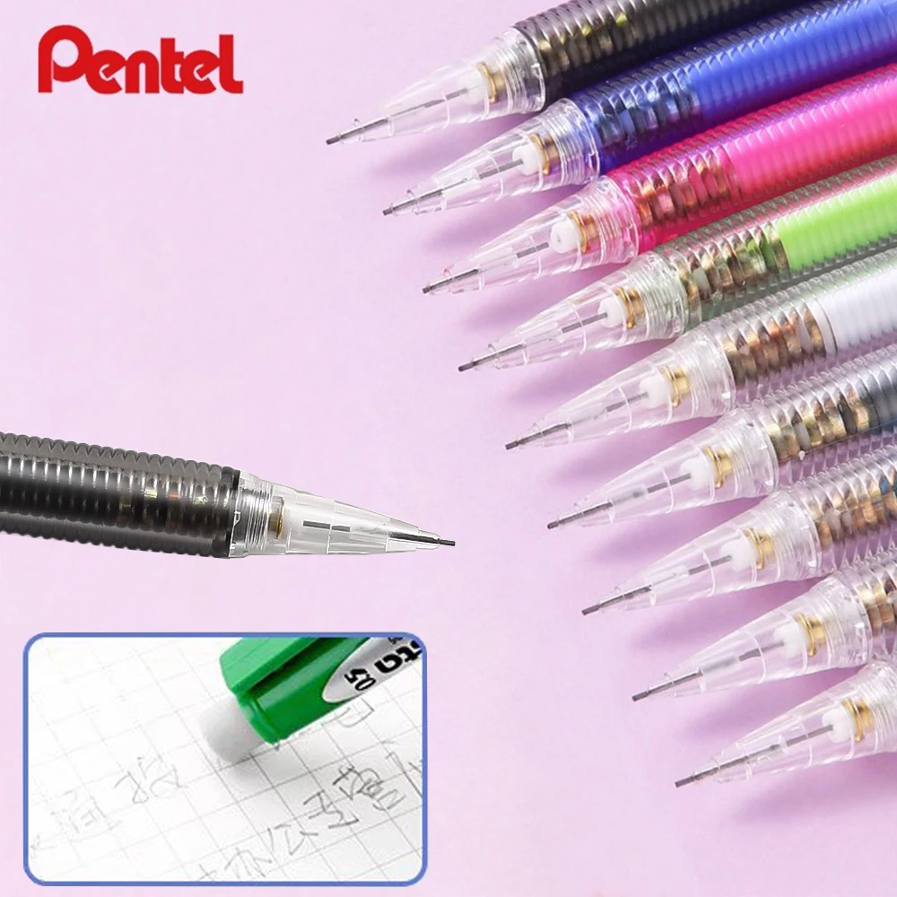 1pcs Japan Pentel Mechanical Pencil AX105 Activity Pencil 0.5mm Pen Tail with Eraser Student Stationery Drawing Pencil Set
1pcs Japan Pentel Mechanical Pencil AX105 Activity Pencil 0.5mm Pen Tail with Eraser Student Stationery Drawing Pencil Set