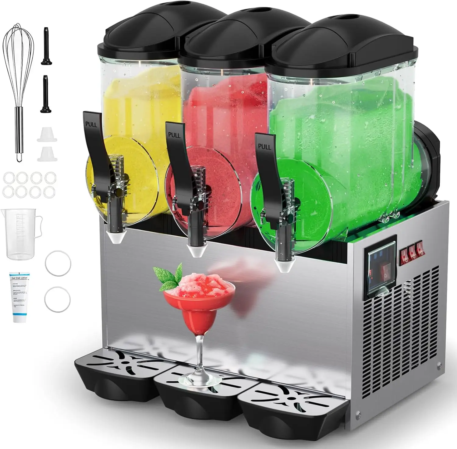 45L Commercial Slushy Machine for Home Use with Automatic Cleaning Frozen Drink Maker for Cocktails and Margaritas
45L Commercial Slushy Machine for Home Use with Automatic Cleaning Frozen Drink Maker for Cocktails and Margaritas