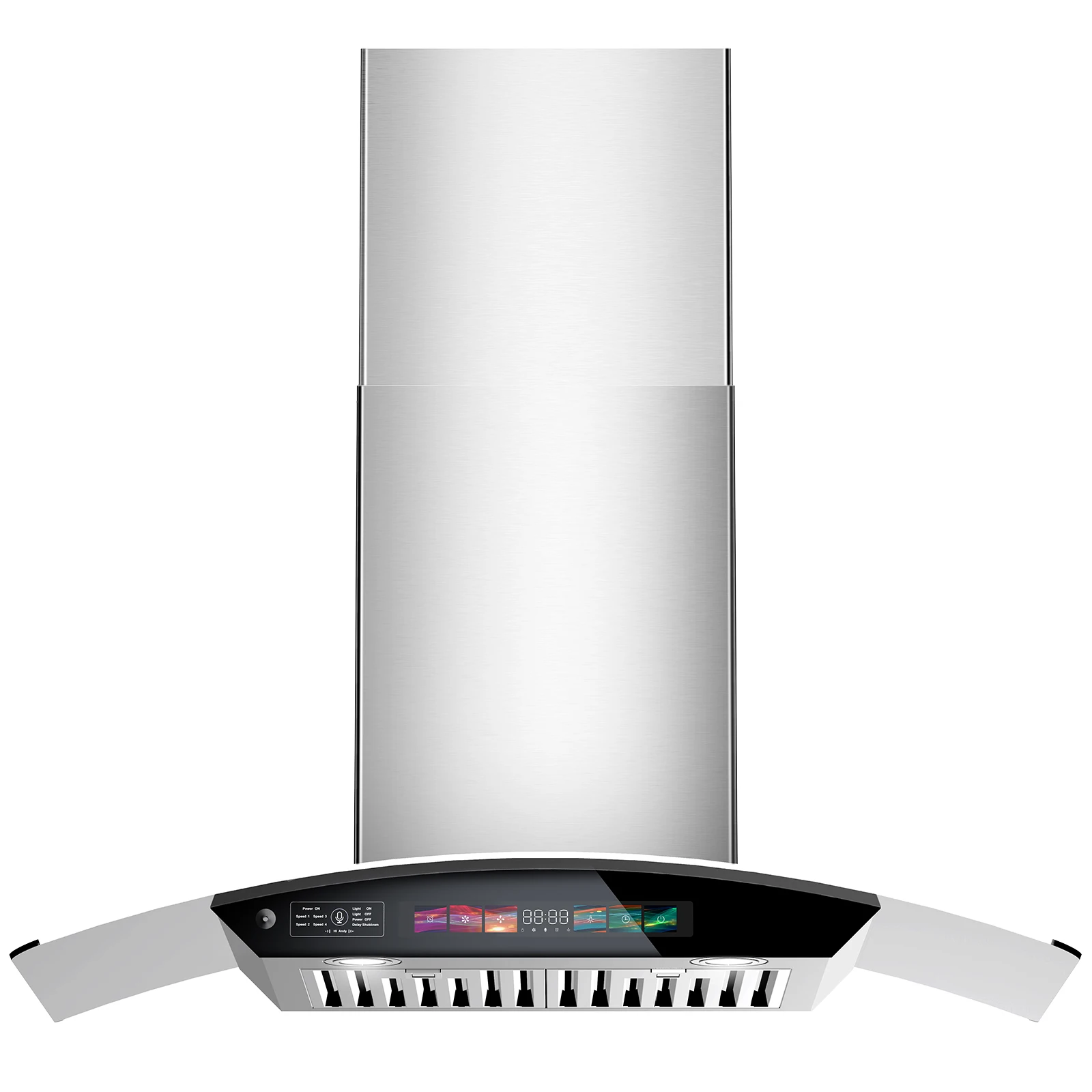 BRANO 30 inch Wall Mount Range Hood 900 CFM, Voice/Gesture/Touch Control, Stainless Steel Kitchen Hood Vent with 4 Speed Exhaust Fan, Adjustable Lights, Memory Mode
BRANO 30 inch Wall Mount Range Hood 900 CFM, Voice/Gesture/Touch Control, Stainless Steel Kitchen Hood Vent with 4 Speed Exhaust Fan, Adjustable Lights, Memory Mode