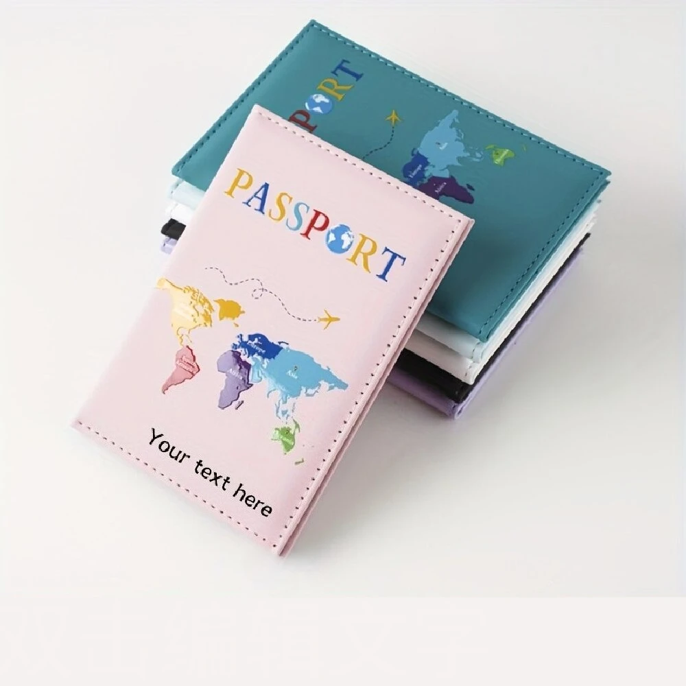Colorful World Map Custom Name Passport Holder, Lightweight Foldable Travel Wallet for Vacation & Holiday Gift
Colorful World Map Custom Name Passport Holder, Lightweight Foldable Travel Wallet for Vacation & Holiday Gift