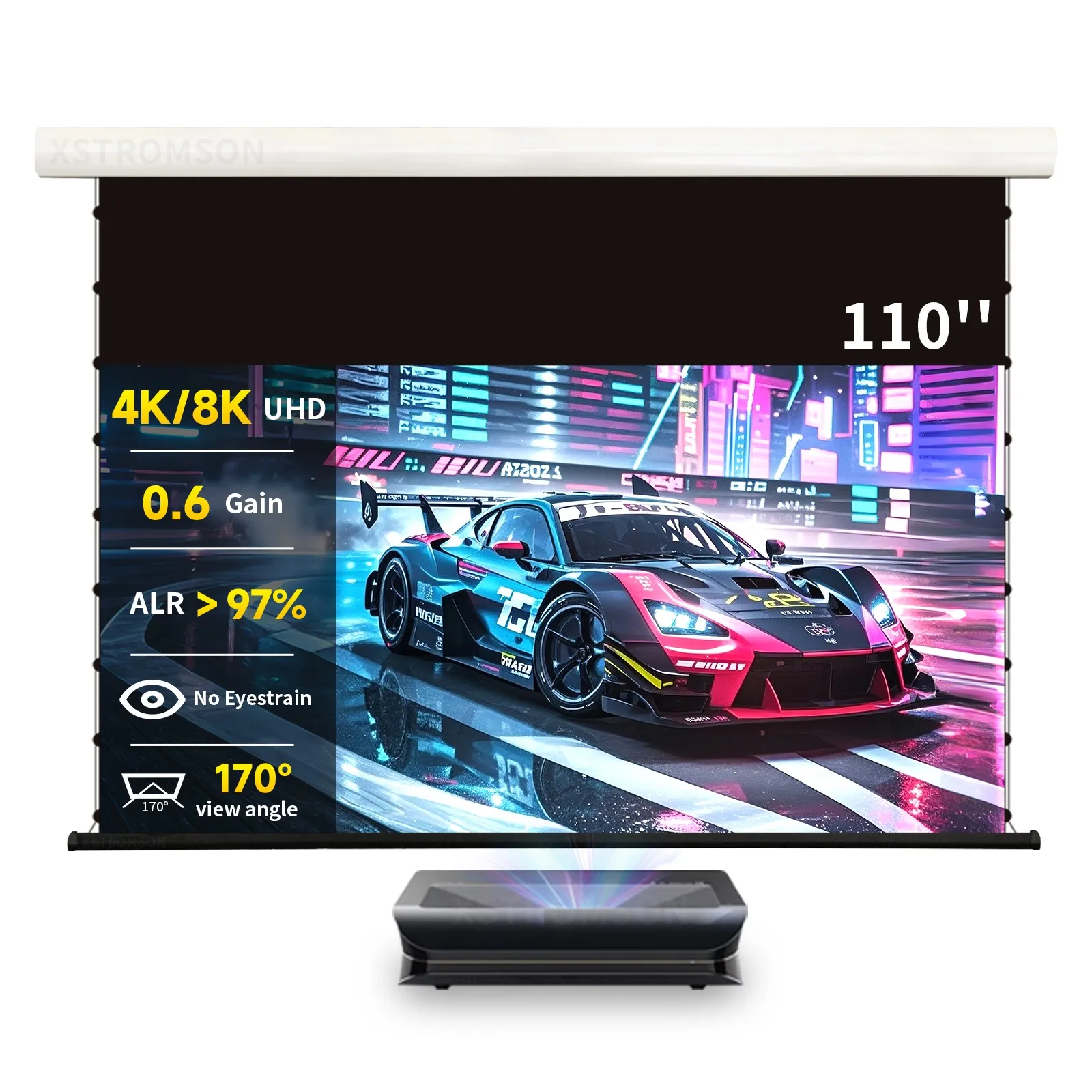 NEW 110 inch Ambient Light Rejecting PET Crystal CBSP Motorized Projector Alr Screen for Home Theatre System UST ALR Screen
NEW 110 inch Ambient Light Rejecting PET Crystal CBSP Motorized Projector Alr Screen for Home Theatre System UST ALR Screen