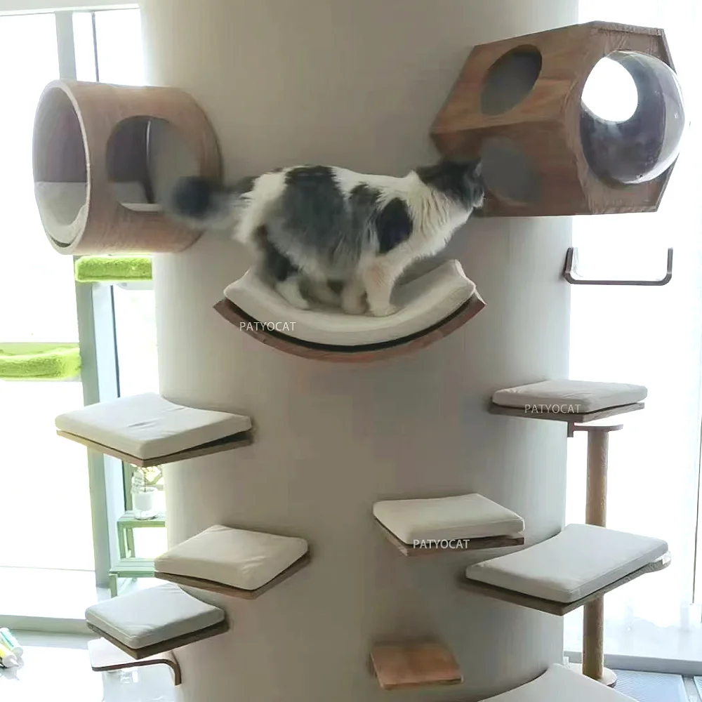 Cat Climbing Shelves Wall-Mounted Cat Tree Tower Scratcher Hammock Sisal Rope Ladder House Nest Perch Cats Gym Pet Furniture Toy
Cat Climbing Shelves Wall-Mounted Cat Tree Tower Scratcher Hammock Sisal Rope Ladder House Nest Perch Cats Gym Pet Furniture Toy