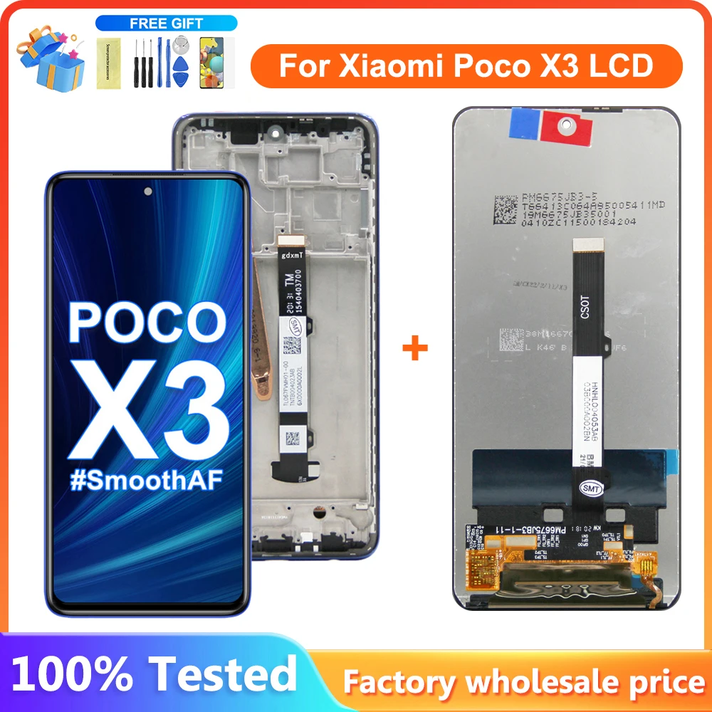 6,67-дюймовый дисплей для Xiaomi Poco X3, ЖК-дисплей, преобразователь сенсорного экрана в сборе для Xiaomi Poco X3, NFC, ЖК-экран
6,67-дюймовый дисплей для Xiaomi Poco X3, ЖК-дисплей, преобразователь сенсорного экрана в сборе для Xiaomi Poco X3, NFC, ЖК-экран