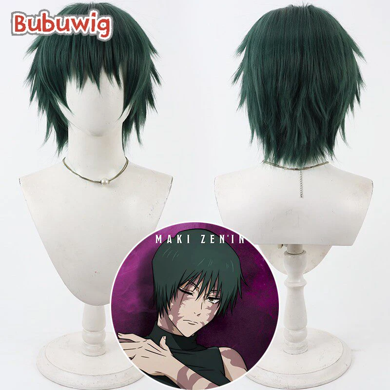 Bubuwig Synthetic Hair Zenin Maki Cosplay Wigs Jujutsu Kaise Zenin Maki Halloween 30cm Short Straight Green Wig Heat Resistant
Bubuwig Synthetic Hair Zenin Maki Cosplay Wigs Jujutsu Kaise Zenin Maki Halloween 30cm Short Straight Green Wig Heat Resistant