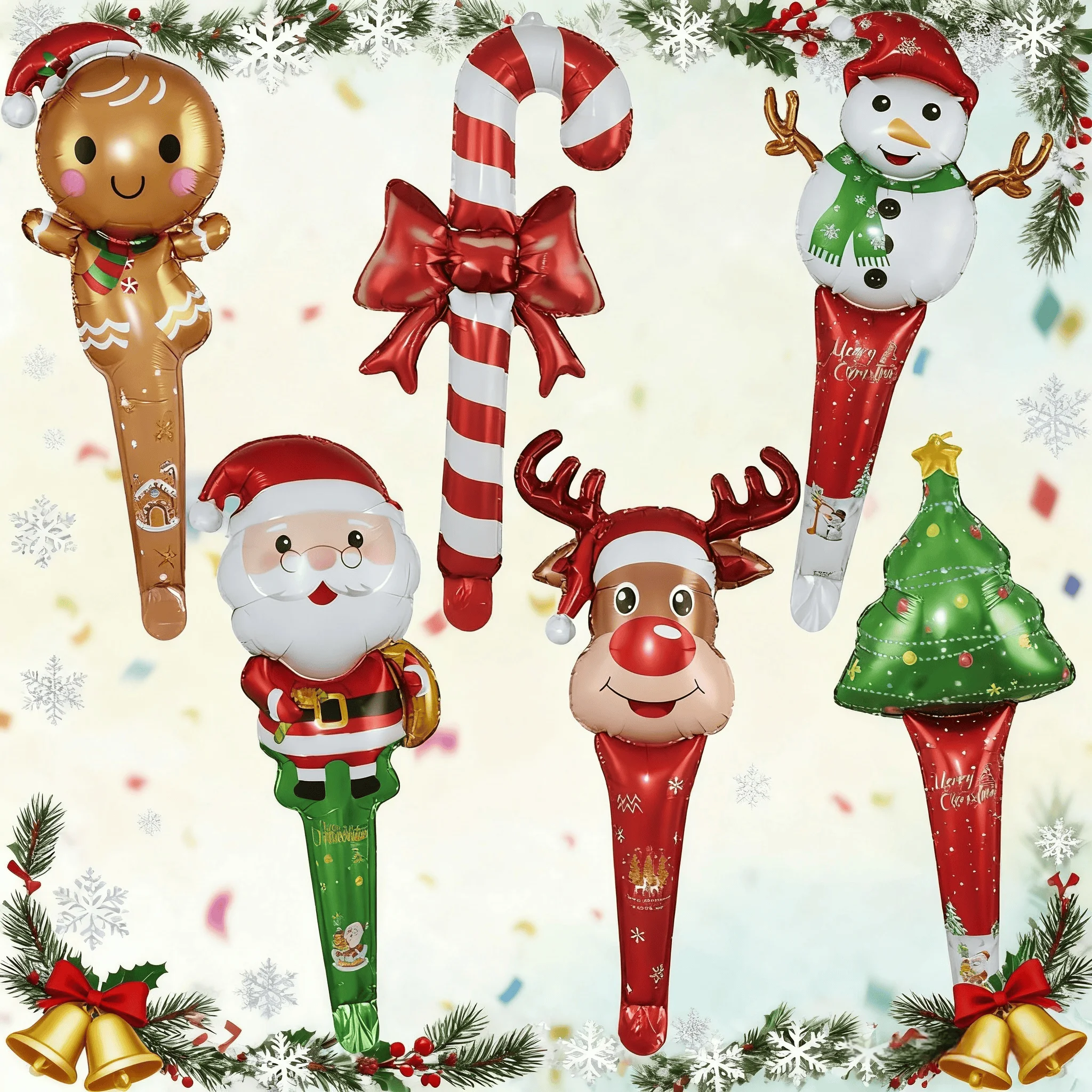 Christmas Balloon Stick Elk Christmas Tree Gingerbread Man Helium Balloon for Christmas Party Holiday Backdrop Wall Decoration
Christmas Balloon Stick Elk Christmas Tree Gingerbread Man Helium Balloon for Christmas Party Holiday Backdrop Wall Decoration