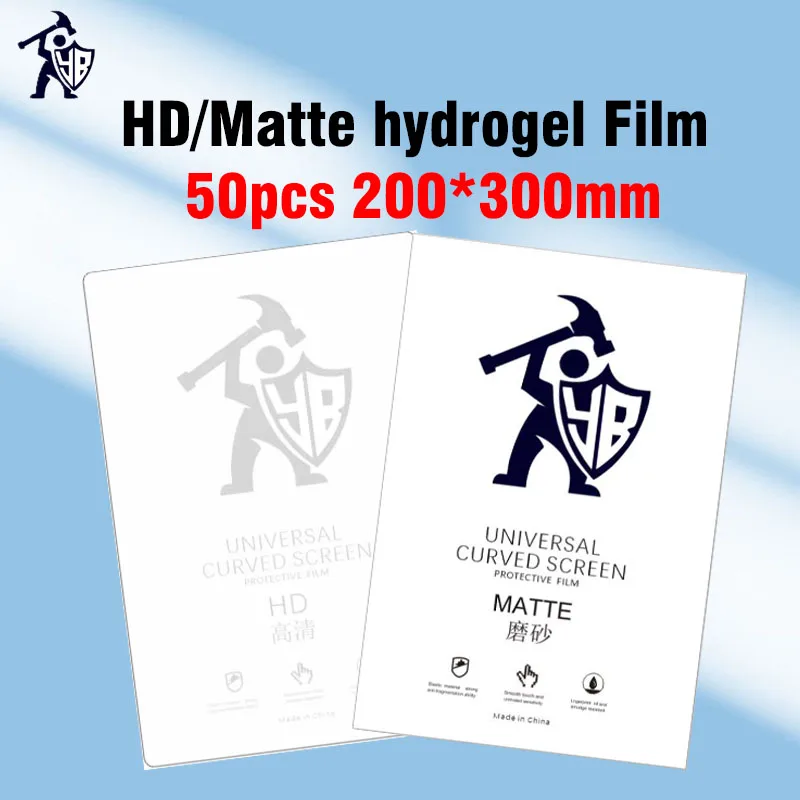 50pcs A4 Size HD Hydrogel Film For Cutting Machine Matte No Fingerprints Protective For Tablet Mobile Phone Screen Protector TPU
50pcs A4 Size HD Hydrogel Film For Cutting Machine Matte No Fingerprints Protective For Tablet Mobile Phone Screen Protector TPU