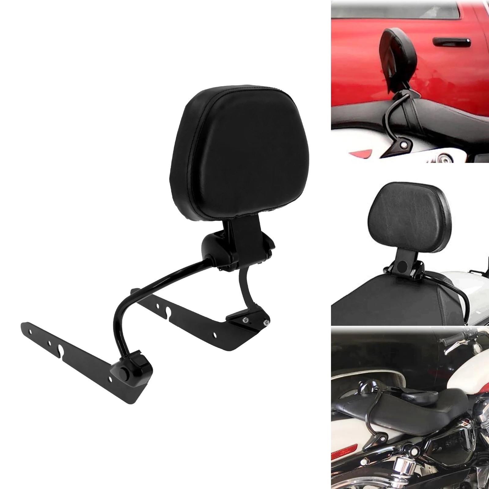 Motorcycle Driver Backrest Rider Front Detachable Back Rest For Harley Sportster XL 1200 883 48 72 Super Low Forty Eight 2004-22
Motorcycle Driver Backrest Rider Front Detachable Back Rest For Harley Sportster XL 1200 883 48 72 Super Low Forty Eight 2004-22