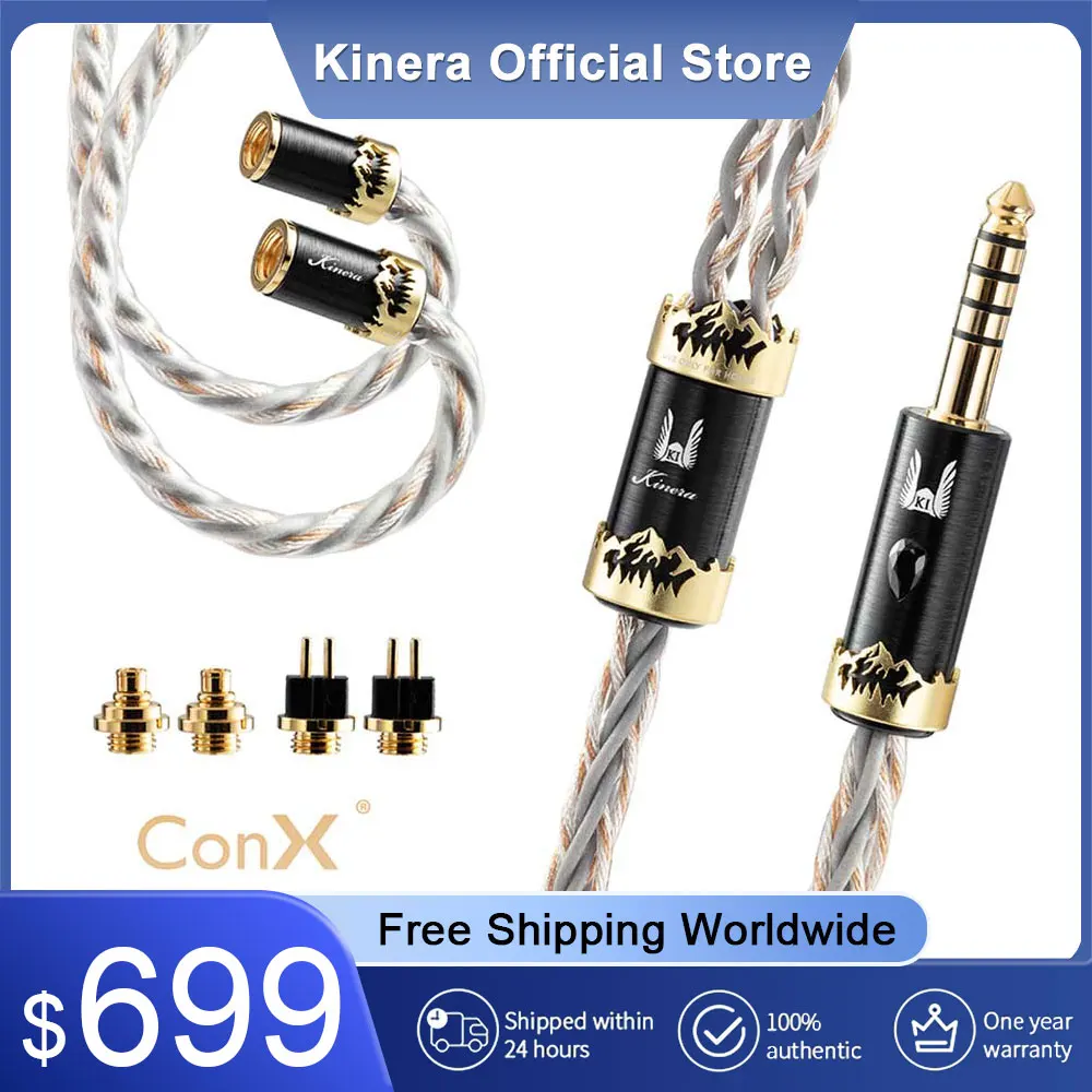 Kinera Imperial Crystal of Truth Orlog Earphone Upgrade Cable UP-OCC EA-P 4.4mm Balanced Headphone HiFi Music IEMs Headset Cable
Kinera Imperial Crystal of Truth Orlog Earphone Upgrade Cable UP-OCC EA-P 4.4mm Balanced Headphone HiFi Music IEMs Headset Cable