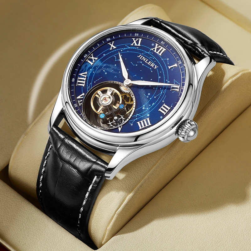 JINLERY Luxury Men Watch Tourbillon Mechanical Wristwatch Hand Wind Stainless Steel Fashion Waterproof Watches Relogio Masculion
JINLERY Luxury Men Watch Tourbillon Mechanical Wristwatch Hand Wind Stainless Steel Fashion Waterproof Watches Relogio Masculion