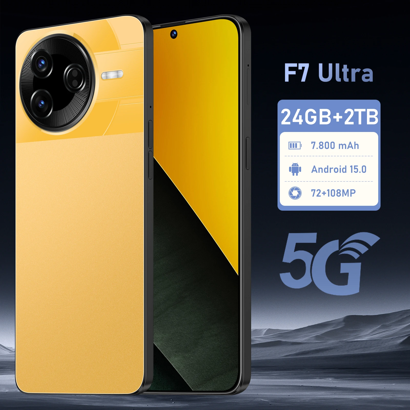 F7 Ultra HOT 2025 New 7.3HD Global Edition Original Smart Dual Card 7800mAh Battery Facial Recognition Function
F7 Ultra HOT 2025 New 7.3HD Global Edition Original Smart Dual Card 7800mAh Battery Facial Recognition Function