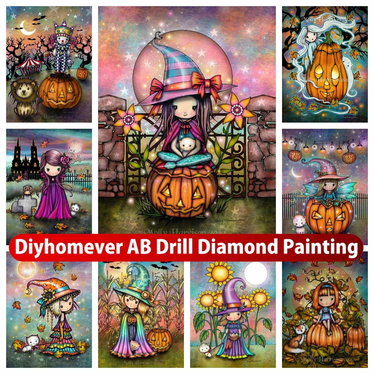 Halloween Cartoon Girl 5D DIY AB Diamond Painting Mosaic Cross Stitch Art Pictures Embroidery Rhinestones Home Decor Gift
Halloween Cartoon Girl 5D DIY AB Diamond Painting Mosaic Cross Stitch Art Pictures Embroidery Rhinestones Home Decor Gift