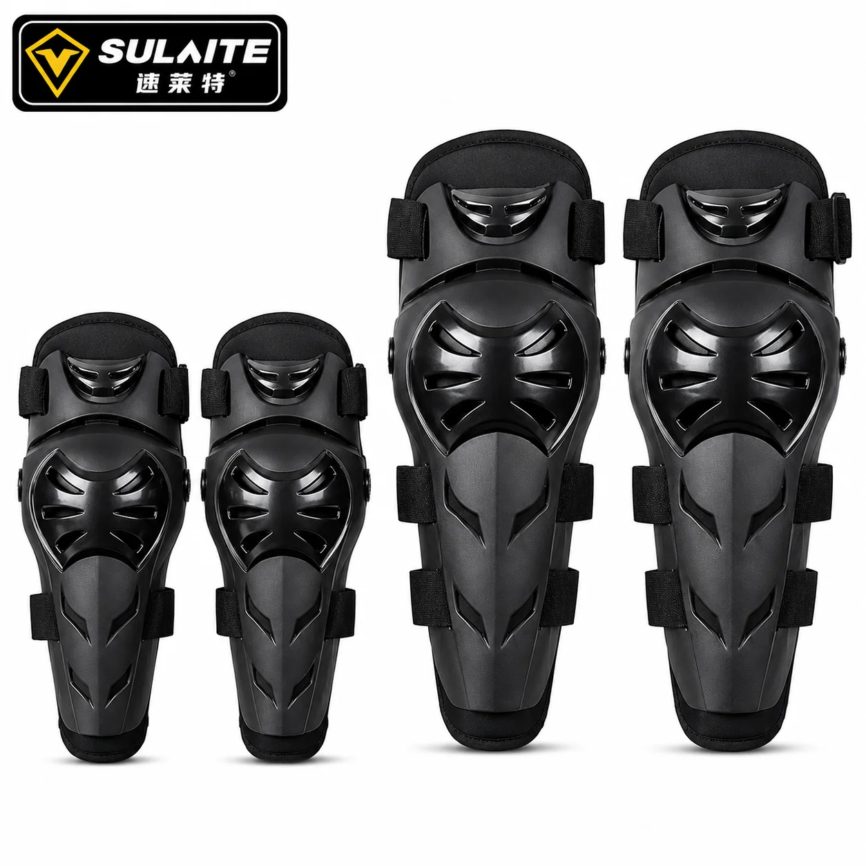 SULAITE Motorcycle Knee Elbow Guards Set 4Pcs PE Shell Adjustable Straps Vent Holes Off Road Motocross Outdoor Riding Gear Black
SULAITE Motorcycle Knee Elbow Guards Set 4Pcs PE Shell Adjustable Straps Vent Holes Off Road Motocross Outdoor Riding Gear Black