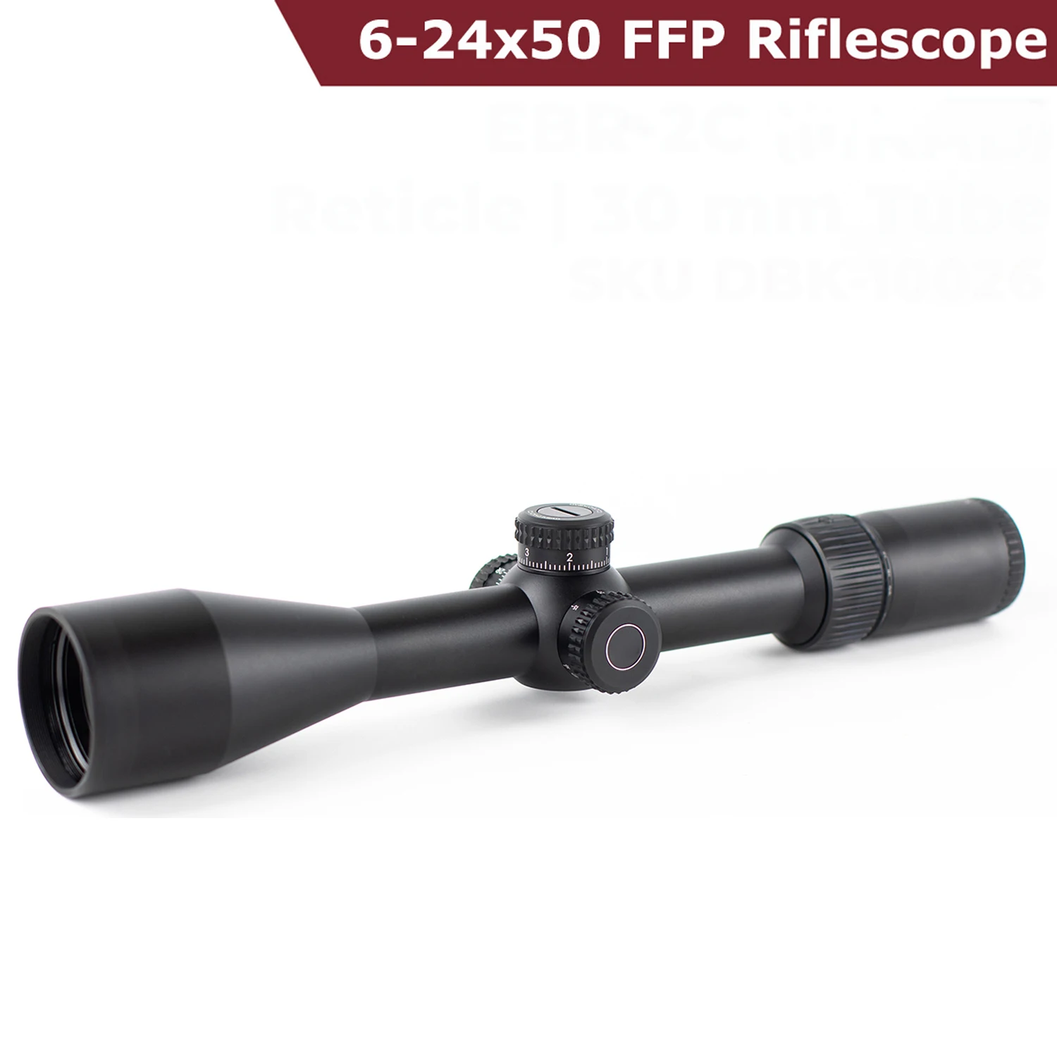 6-24x50 FFP Riflescope,ED Glass Fully Multi-Coated,Precision-Glide Erector,Shockproof Waterproof Fogproof,30mm Tube Scope EBR-2C(MRAD)
6-24x50 FFP Riflescope,ED Glass Fully Multi-Coated,Precision-Glide Erector,Shockproof Waterproof Fogproof,30mm Tube Scope EBR-2C(MRAD)
