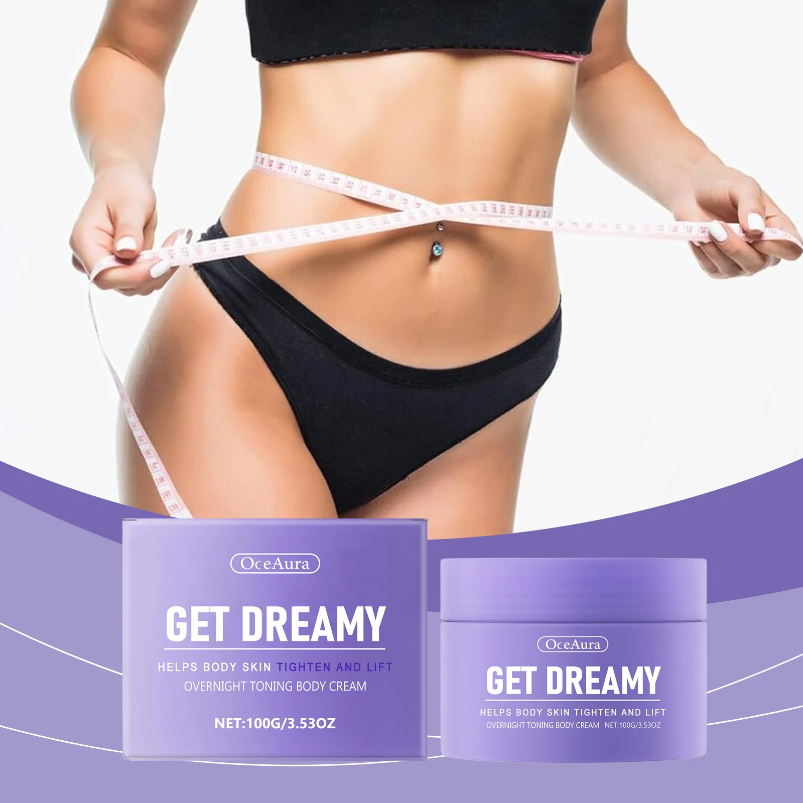 100g Oceaura Body Shaping Lift Firm Cream Tighten Skin Contour Anti-Wrinkle Prevent Dry Relaxation Daily Skincare Smooth Frost
100g Oceaura Body Shaping Lift Firm Cream Tighten Skin Contour Anti-Wrinkle Prevent Dry Relaxation Daily Skincare Smooth Frost