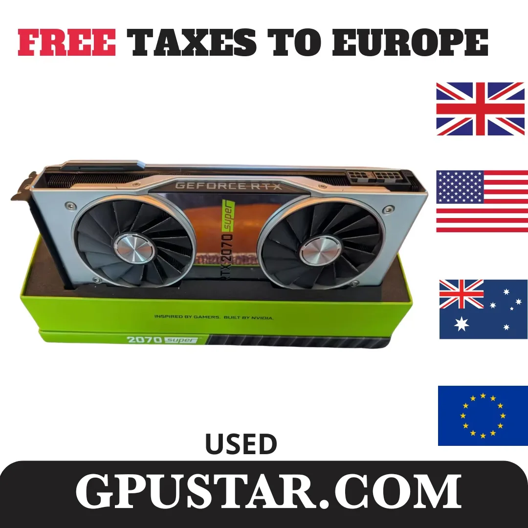 USED NVIDIA GeForce RTX 2070 Super Founders Edition 8GB GDDR6 Graphics Card GPU
USED NVIDIA GeForce RTX 2070 Super Founders Edition 8GB GDDR6 Graphics Card GPU