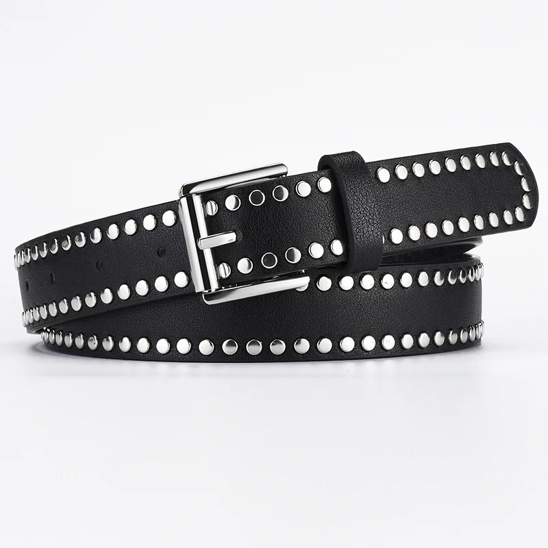 New Style Faux Leather Decorative Belt with Metal Needle Buckle Punk Riveted Belt for Women and Men Belt for Jeans Pants
New Style Faux Leather Decorative Belt with Metal Needle Buckle Punk Riveted Belt for Women and Men Belt for Jeans Pants