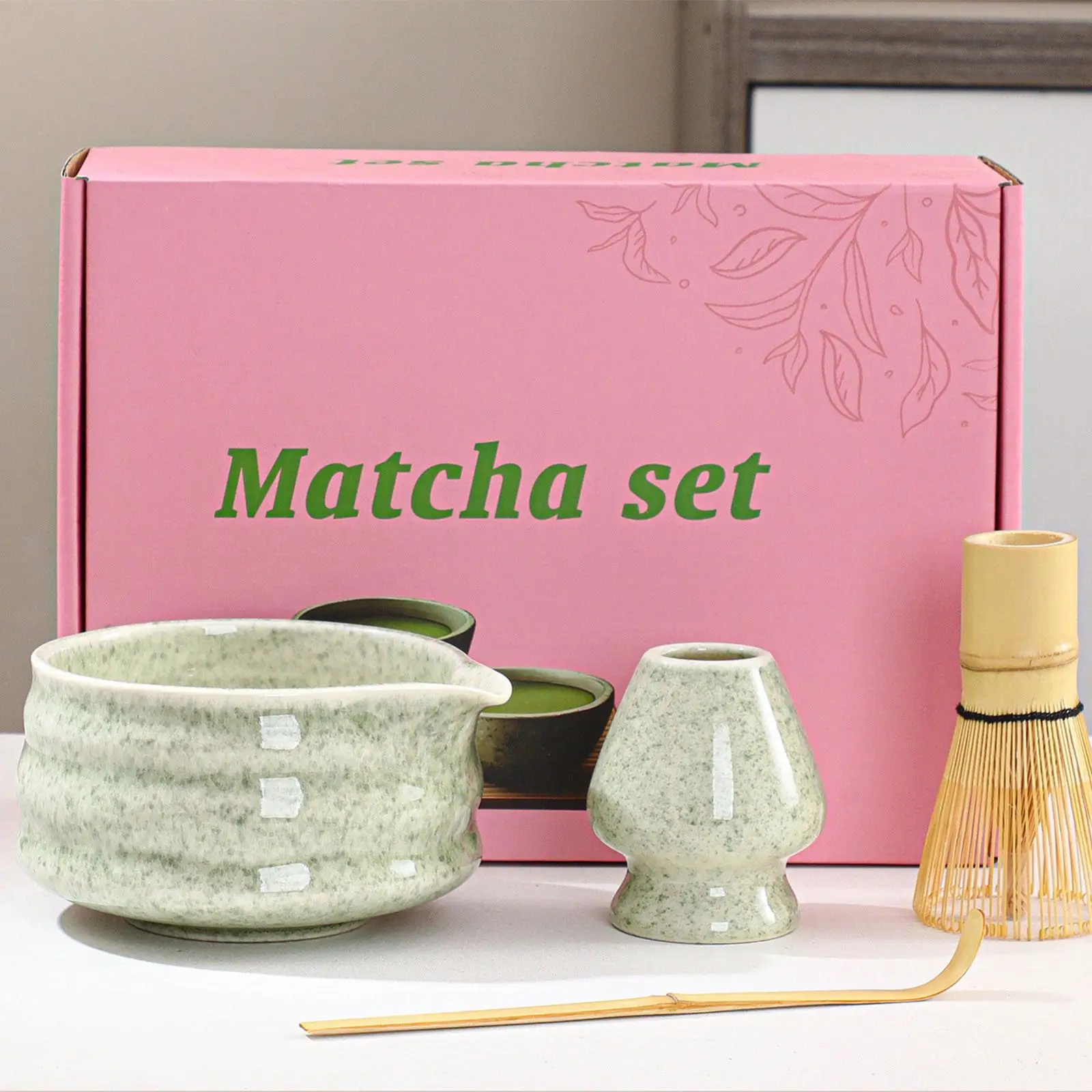 Matcha Set Bamboo Whisk Teaspoon Ceramic Bowl Tranditional Tea Sets Home Tea-making Tools Accessories Birthday Gifts 
Matcha Set Bamboo Whisk Teaspoon Ceramic Bowl Tranditional Tea Sets Home Tea-making Tools Accessories Birthday Gifts