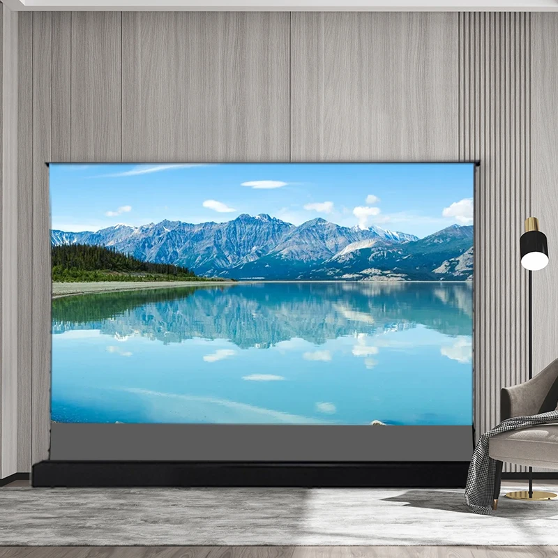 150 Inch Black Diamond Floor Rising Screen Electric Rollable ALR Motorized Projection Screen For Valerion Visionmaster Pro 2
150 Inch Black Diamond Floor Rising Screen Electric Rollable ALR Motorized Projection Screen For Valerion Visionmaster Pro 2