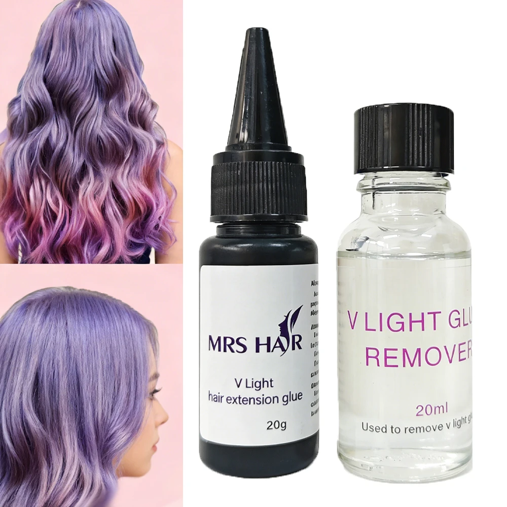 V light hair extension glue with remover 20g V light remover 20ml V light hair extension glue for itip hair extension fast
V light hair extension glue with remover 20g V light remover 20ml V light hair extension glue for itip hair extension fast