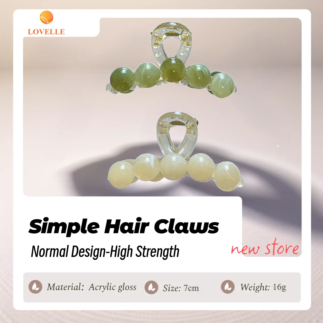 LOVELLE Mini Size 7CM Lady's Hair Clips Hot Sale Korean Style Acrylic Hair Clips Green Light Yellow Colors Girls Hair Accessory
LOVELLE Mini Size 7CM Lady's Hair Clips Hot Sale Korean Style Acrylic Hair Clips Green Light Yellow Colors Girls Hair Accessory