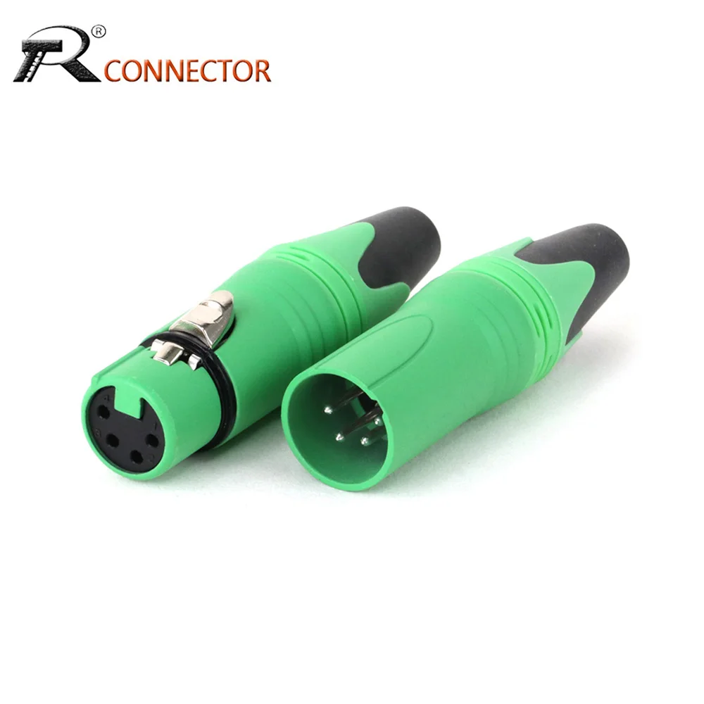 1pc XLR Jack 4Pin Male/Female Plug Audio Cable Connector Adapter Solder Type MIC Cannon Terminal for Amp Mixer Recording Studio
1pc XLR Jack 4Pin Male/Female Plug Audio Cable Connector Adapter Solder Type MIC Cannon Terminal for Amp Mixer Recording Studio