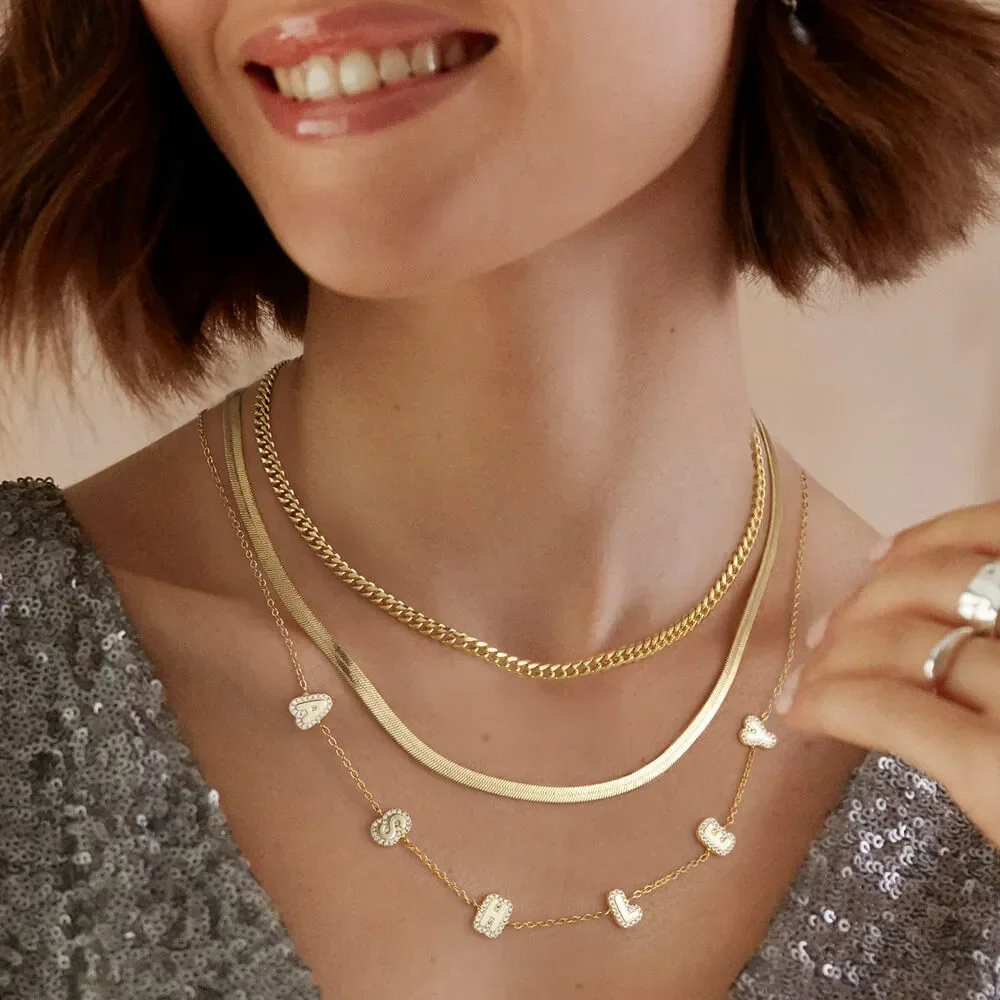 Customized Zircon Letter Pendant Personalized Name Necklace High Quality 18K Gold Plated Daily Wear Christmas Gift Memorial
Customized Zircon Letter Pendant Personalized Name Necklace High Quality 18K Gold Plated Daily Wear Christmas Gift Memorial