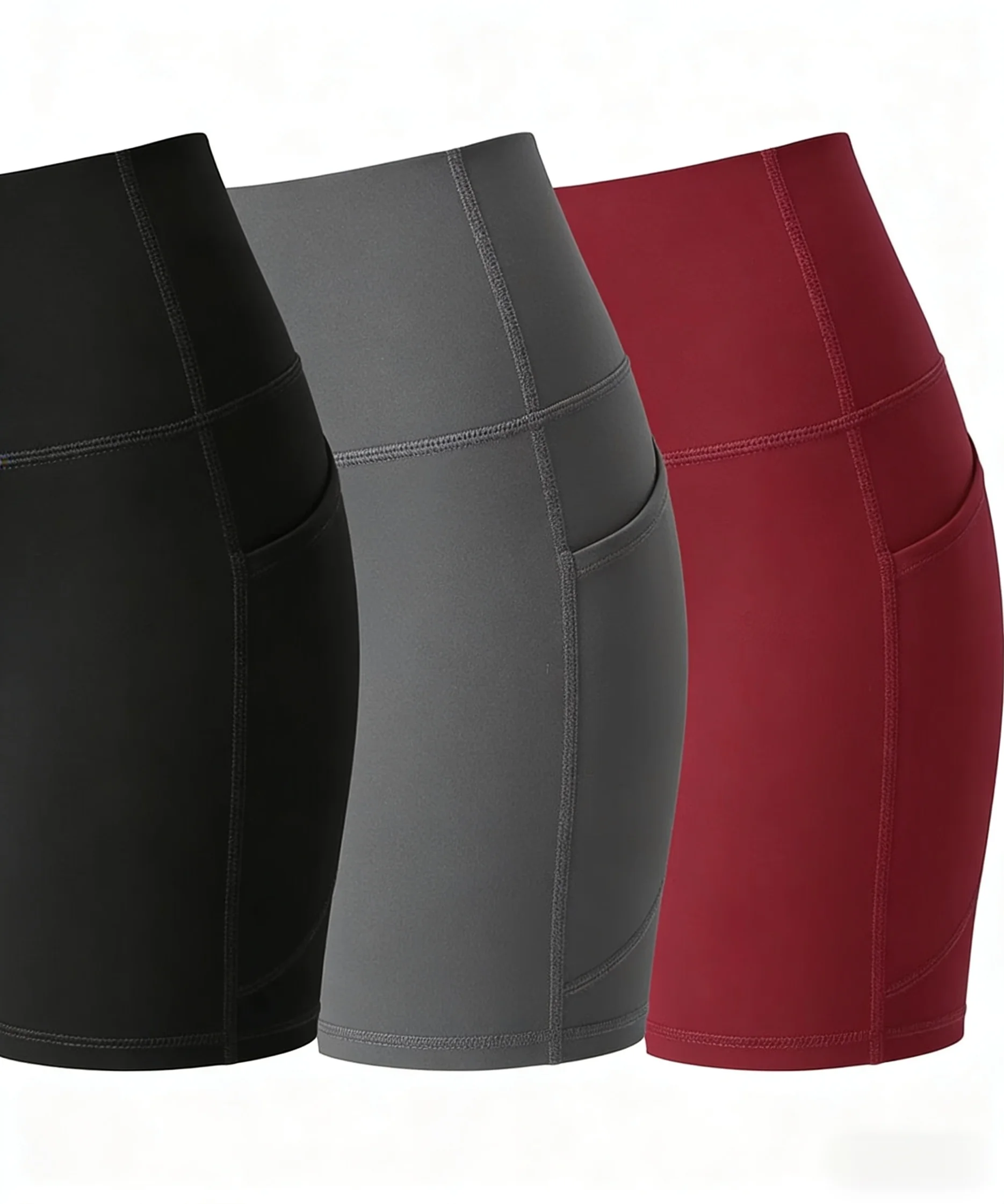 3pcs Women's Sports Shorts With Pockets, High-waisted And Hip-enhancing Running Shorts
3pcs Women's Sports Shorts With Pockets, High-waisted And Hip-enhancing Running Shorts