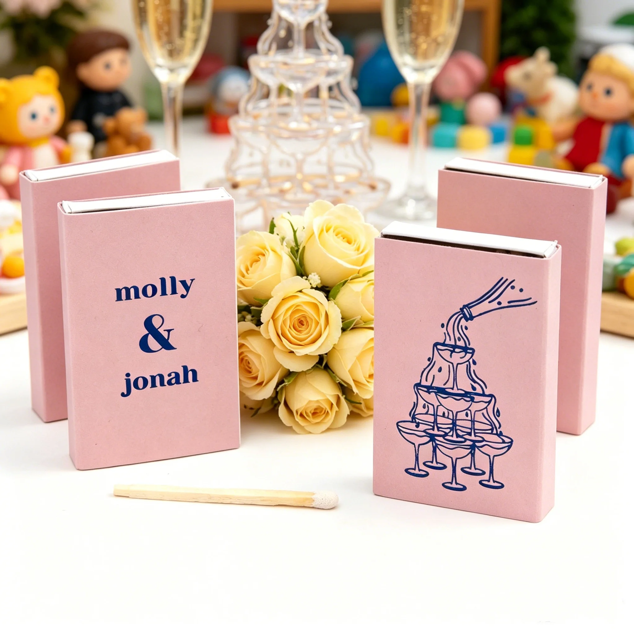 Sketchy Art Champagne Wedding Matchboxes | Elegant Wedding Favors, Personalized Guest Keepsake Matches
Sketchy Art Champagne Wedding Matchboxes | Elegant Wedding Favors, Personalized Guest Keepsake Matches