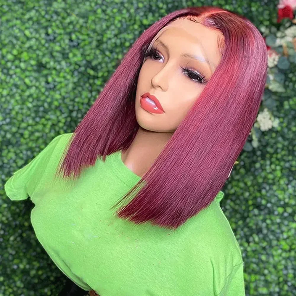 13x4 HD Lace Front Wig Human Hair Wigs 99J Red Burgundy Colored HD Transparent Pre Plucked Lace Frontal Human Hair Wigs Straight
13x4 HD Lace Front Wig Human Hair Wigs 99J Red Burgundy Colored HD Transparent Pre Plucked Lace Frontal Human Hair Wigs Straight