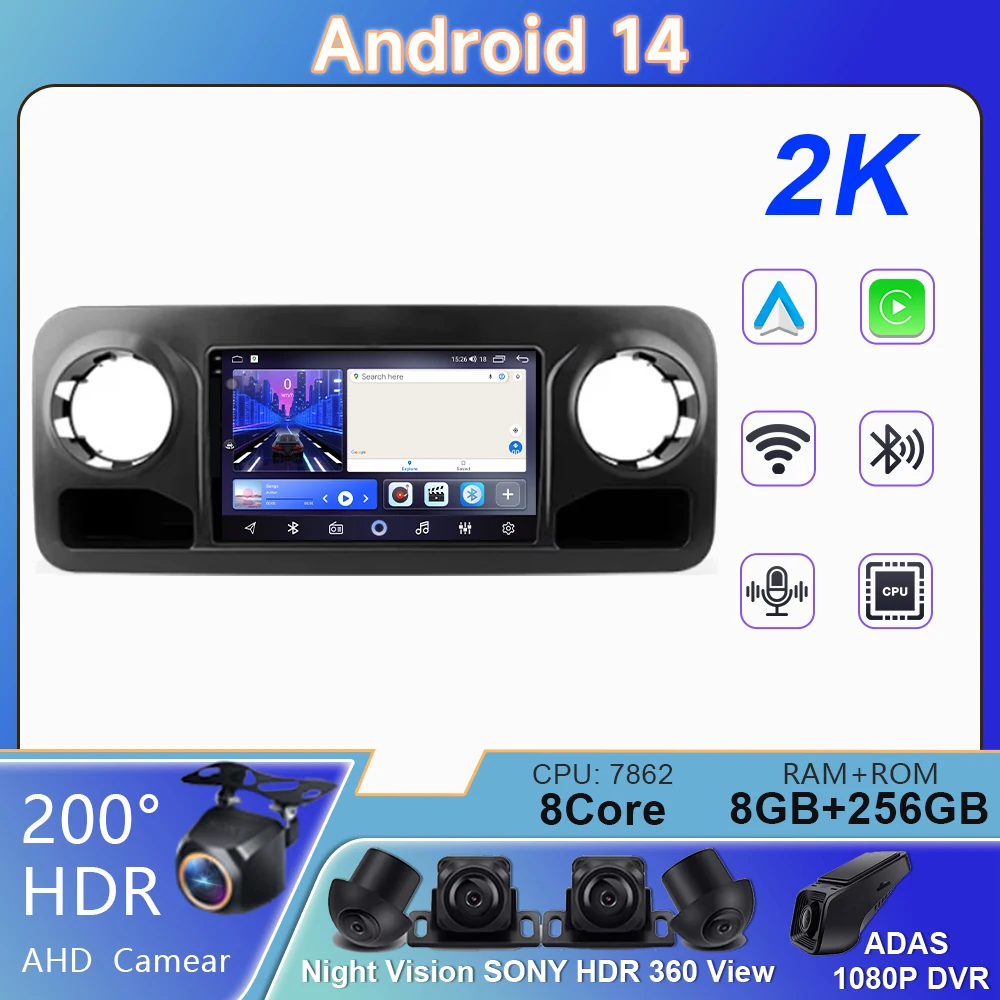 QLED For Mercedes-Benz Sprinter 2018 - 2022 BT Car Radio Multimedia Video Player GPS Navigation Android Auto Carplay No 2din DVD
QLED For Mercedes-Benz Sprinter 2018 - 2022 BT Car Radio Multimedia Video Player GPS Navigation Android Auto Carplay No 2din DVD